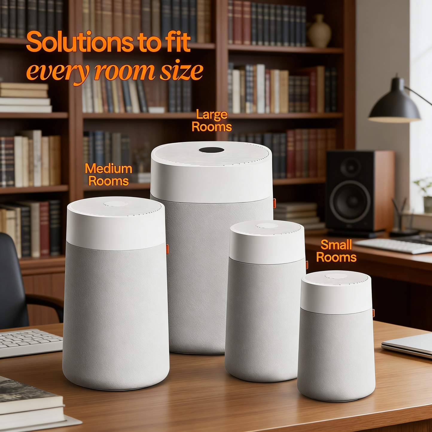 Smart Home Air Purifier for Medium Rooms, Purifies 1858 sqft in 1 Hour