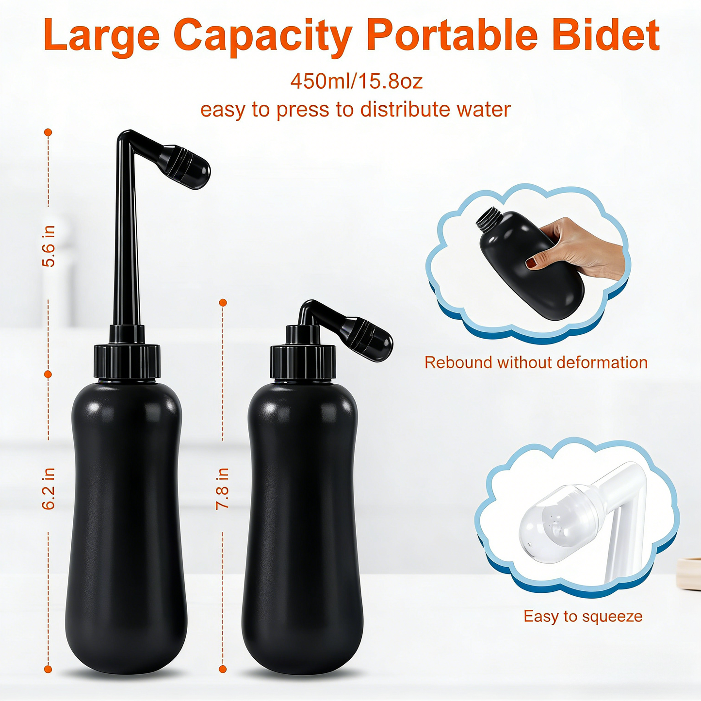 450ml Portable Postpartum Peri Bidet Bottle